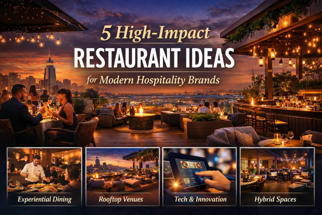 5 High-Impact Restaurant Ideas for Modern Hospitality Brands